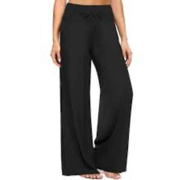 NWT Tahari Women’s Lyocell Soft Wide Leg Comfy Pajama SleepWear Drawstring Pants - Picture 1 of 7
